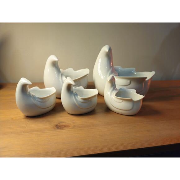 Dansk Japan Porcelain Bird Candle Holders or Planters – Set of 5 - Picture 1 of 4